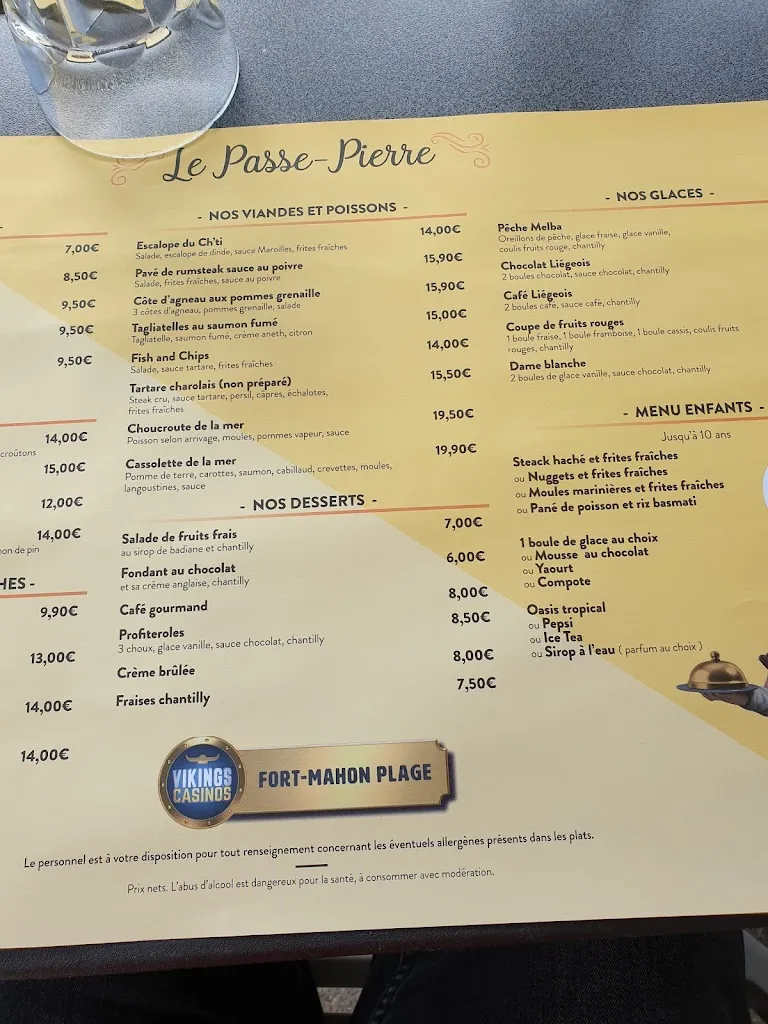 Menü_Le Passe Pierre_Fort-Mahon-Plage_Bild_1