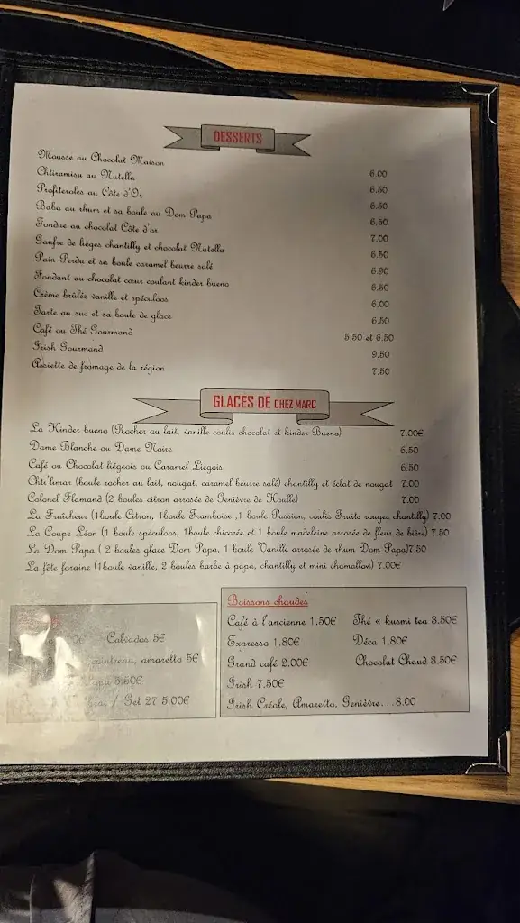 Menu_Estaminet Chez Léon_Estaires_immagine_1