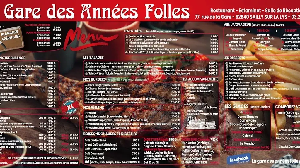 Menu_La Gare des Années Folles_Sailly-sur-la-Lys_immagine_1