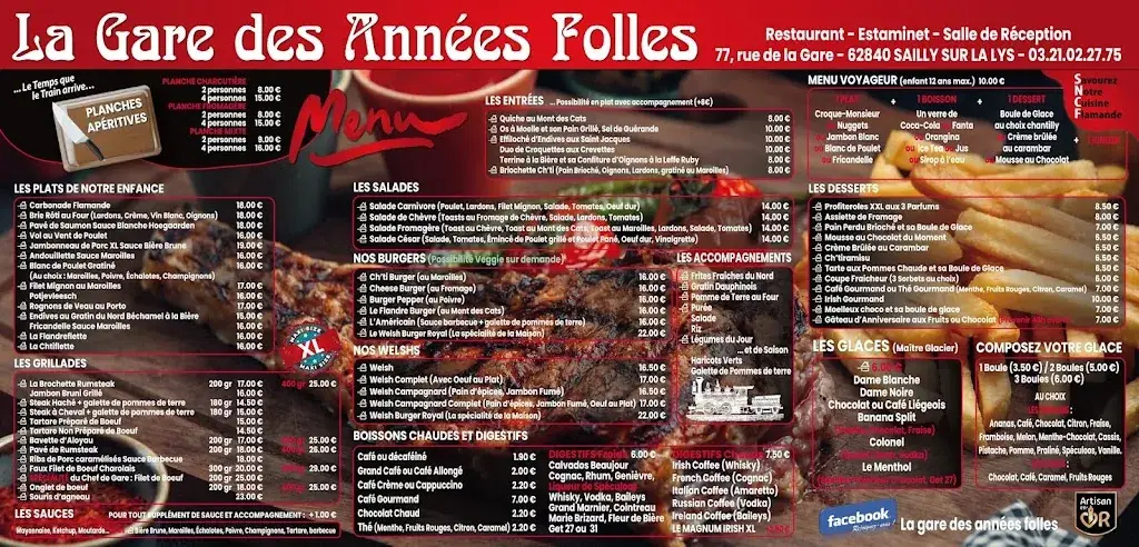 Menu_La Gare des Années Folles_Sailly-sur-la-Lys_immagine_3