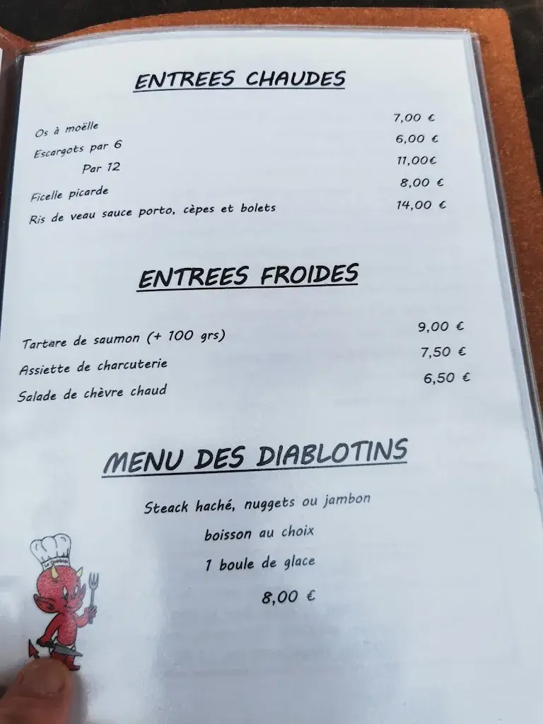 Menu_Le diable au thym : Restaurant Estaminet à Merville_Merville_image_2