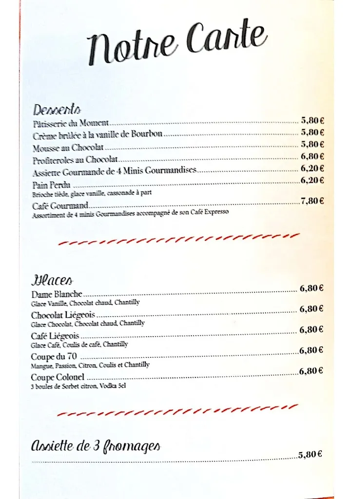 Menu_Restaurant Au 70_Merville_image_3