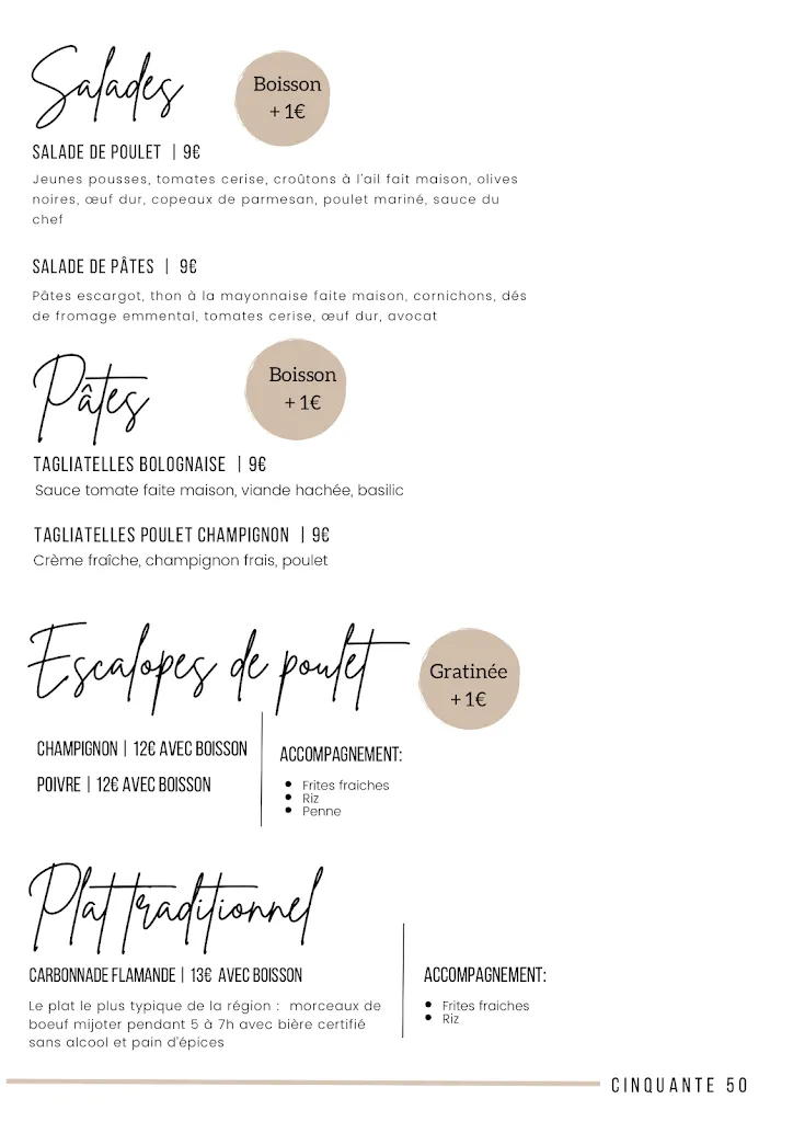 Menü_Cinquante 50_Faches-Thumesnil_Bild_2