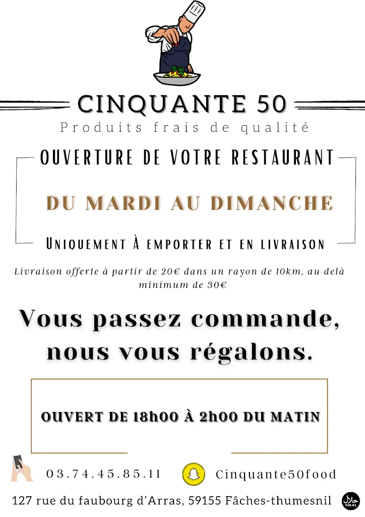 Menü_Cinquante 50_Faches-Thumesnil_Bild_4