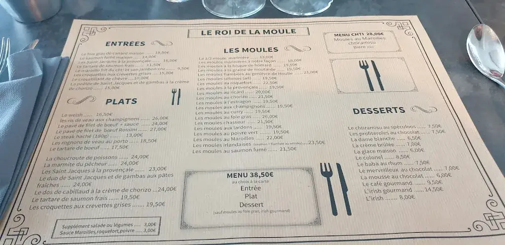 Menü_Le Roi de la Moule_Ronchin_Bild_3