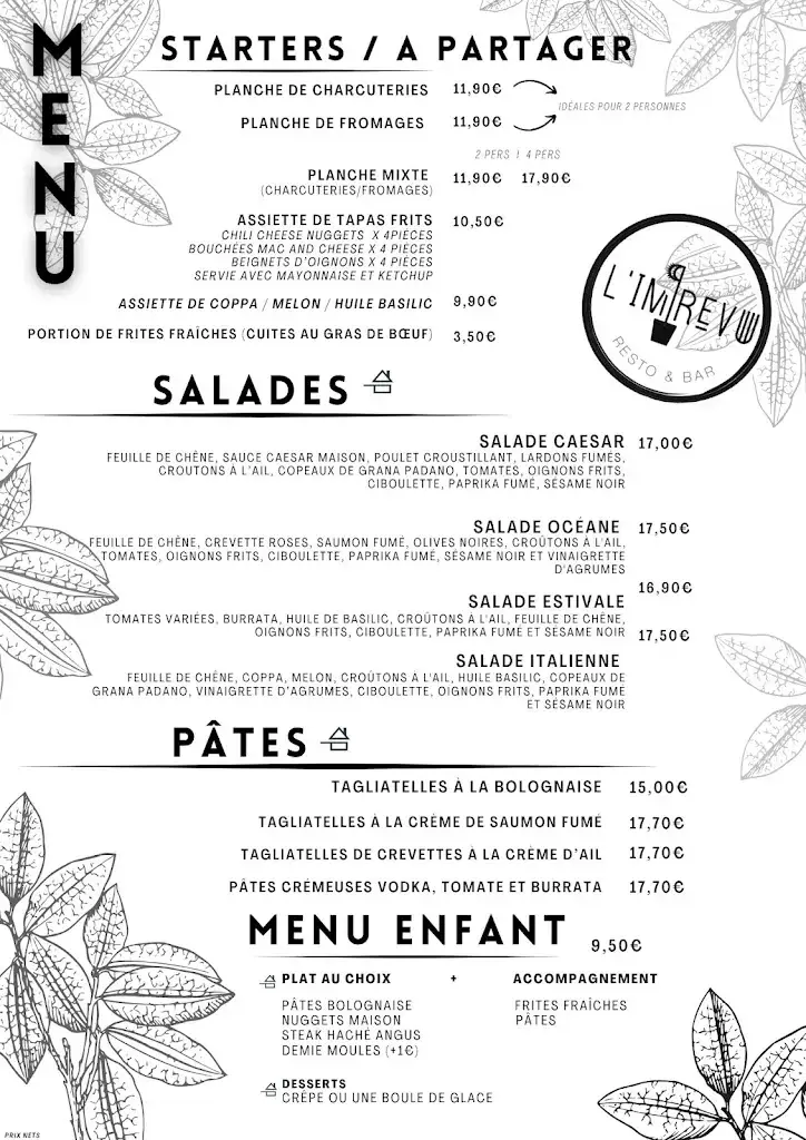 Menü_L'imprévu_Gravelines_Bild_2