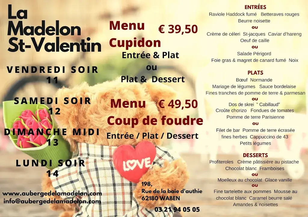 Menu_L'auberge de la Madelon Fleurie_Waben_image_4