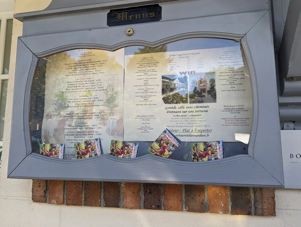 Menu_Restaurant La Renardière_Gouvieux_image_4