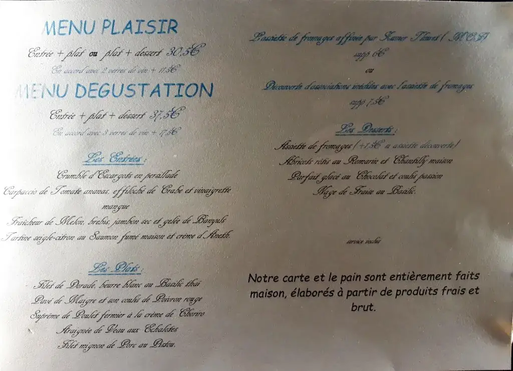 Menu_O Relais de la Cote_Gouvieux_image_2