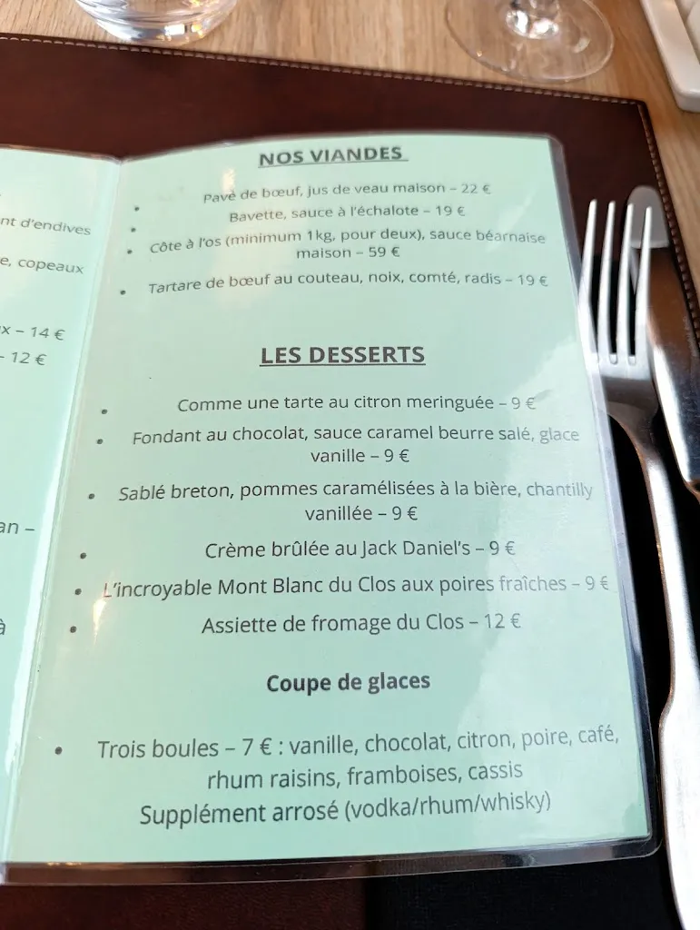 Menu_Le clos d’Haillicourt_Haillicourt_immagine_2