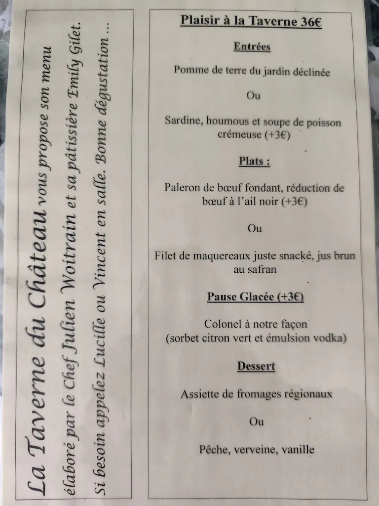 Menu_La Taverne Du Château_Guise_image_2