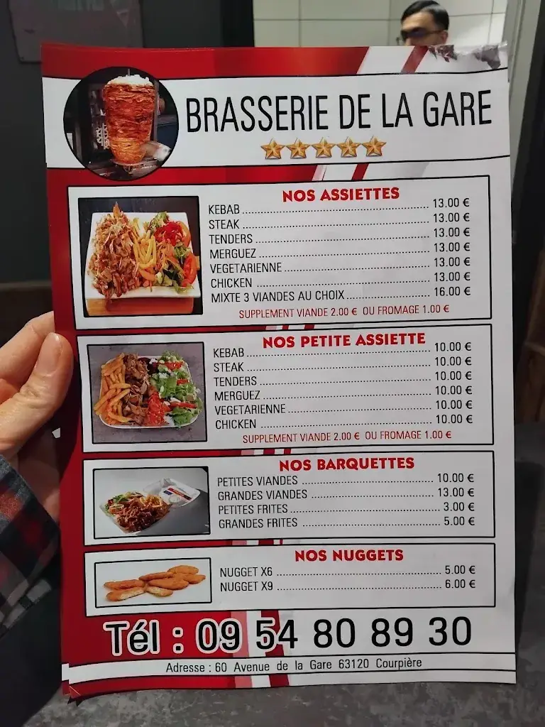 Menu_KEBAB BRASSERIE DE LA GARE_Courpière_image_3
