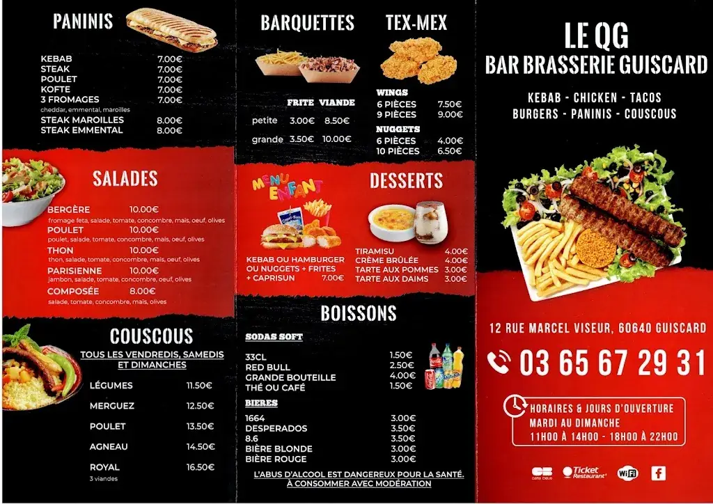 Menu_Bar Brasserie Guiscard_Guiscard_immagine_1