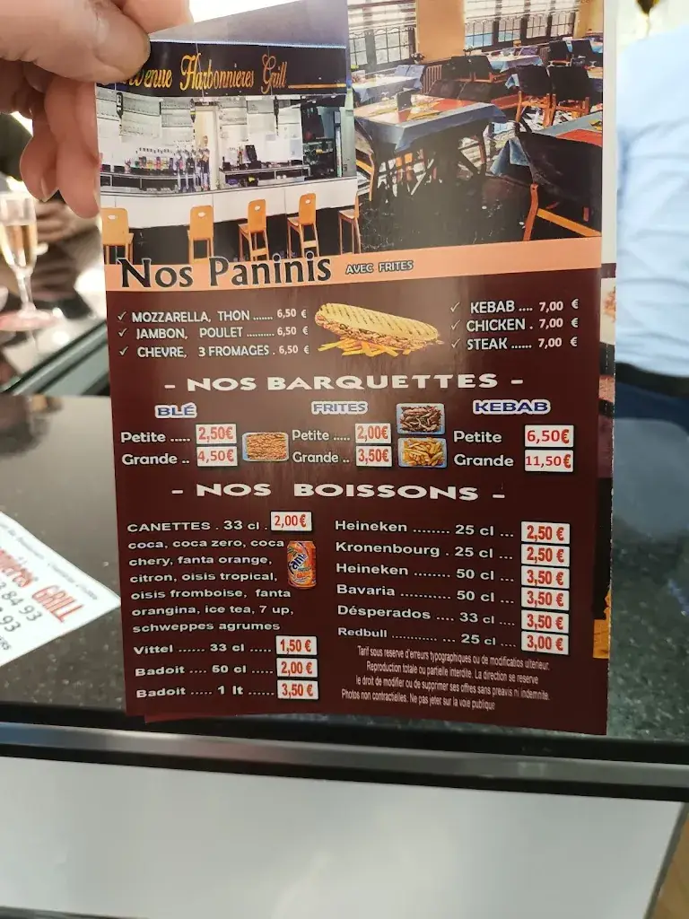 Menu_Bar Restaurant Harbonnières Grill Kebab plus chambre d'hôte_Harbonnières_image_2