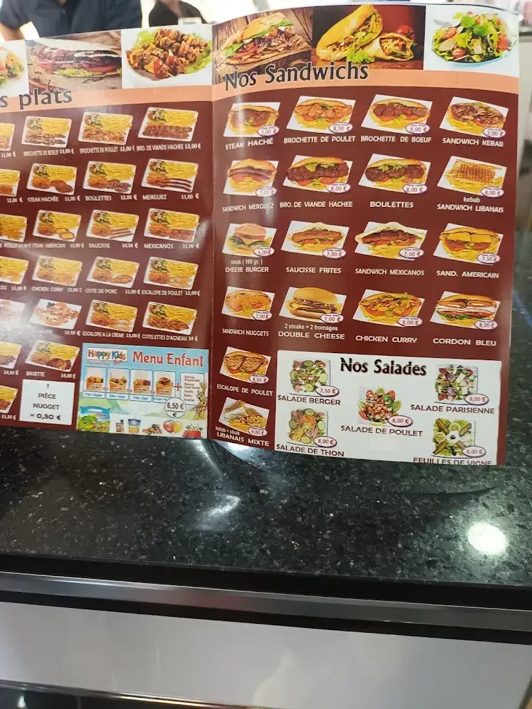 Menu_Bar Restaurant Harbonnières Grill Kebab plus chambre d'hôte_Harbonnières_image_4