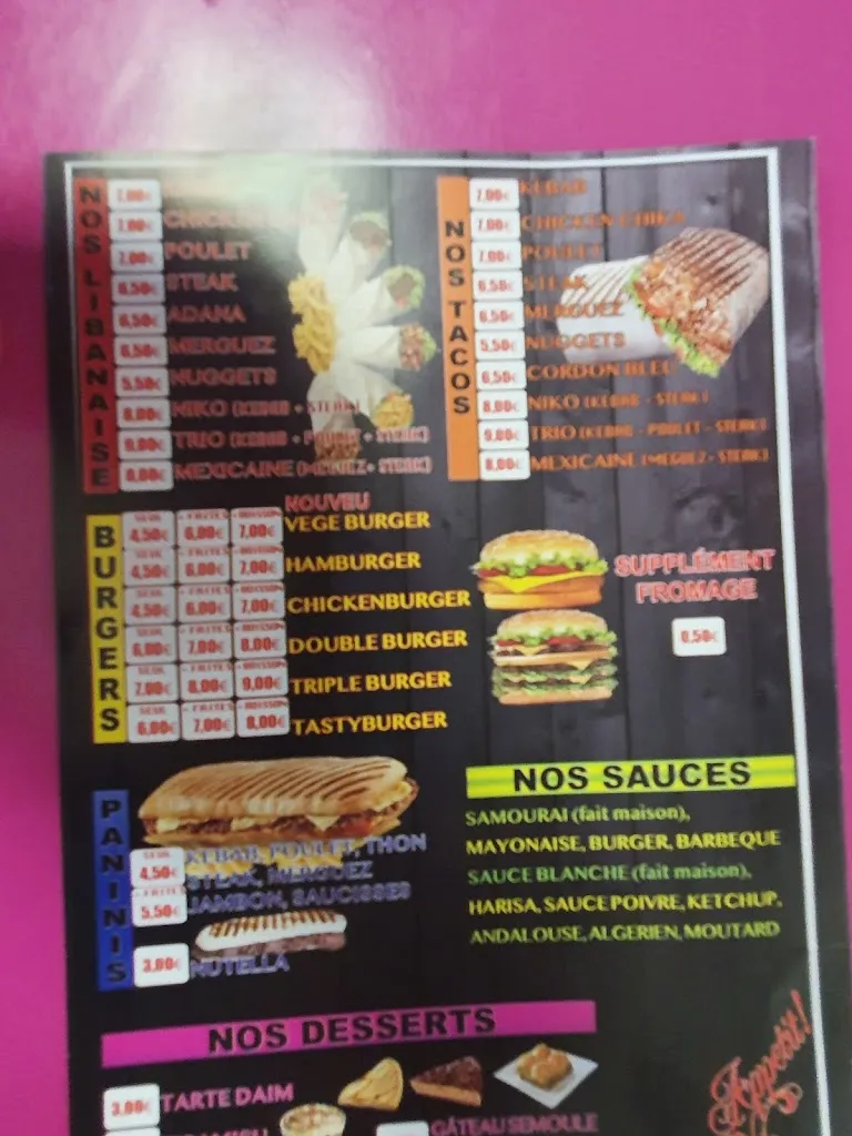 Menu_RESTO DONER BURGER_Grandvilliers_imagen_2