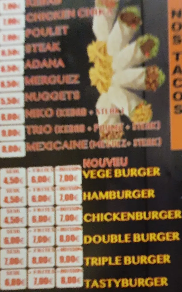 Menu_RESTO DONER BURGER_Grandvilliers_imagen_3