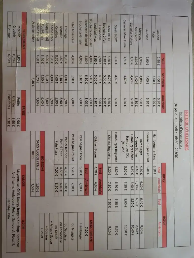 Menu_Friterie d'helesmes_Hélesmes_image_1