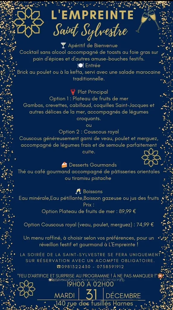 Menu_Restaurant L’empreinte Harnes Halal_Harnes_image_2