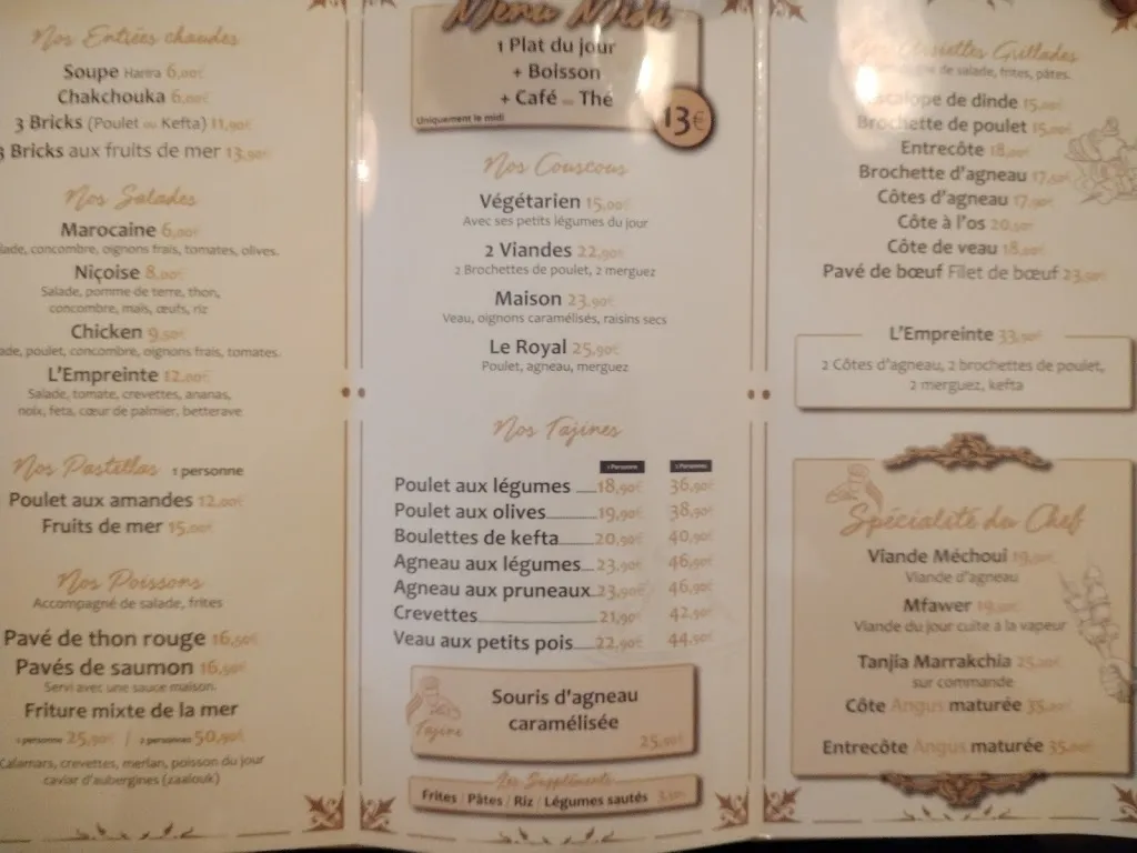 Menu_Restaurant L’empreinte Harnes Halal_Harnes_image_3