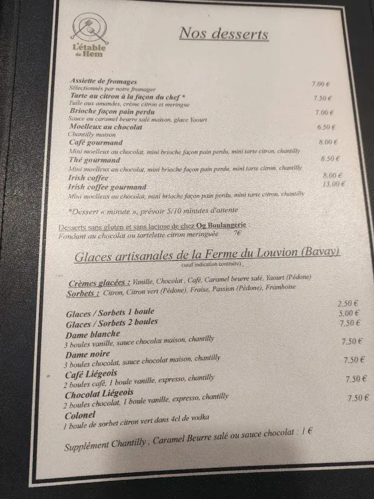 Menu_L'étable de Hem_Hem_image_3
