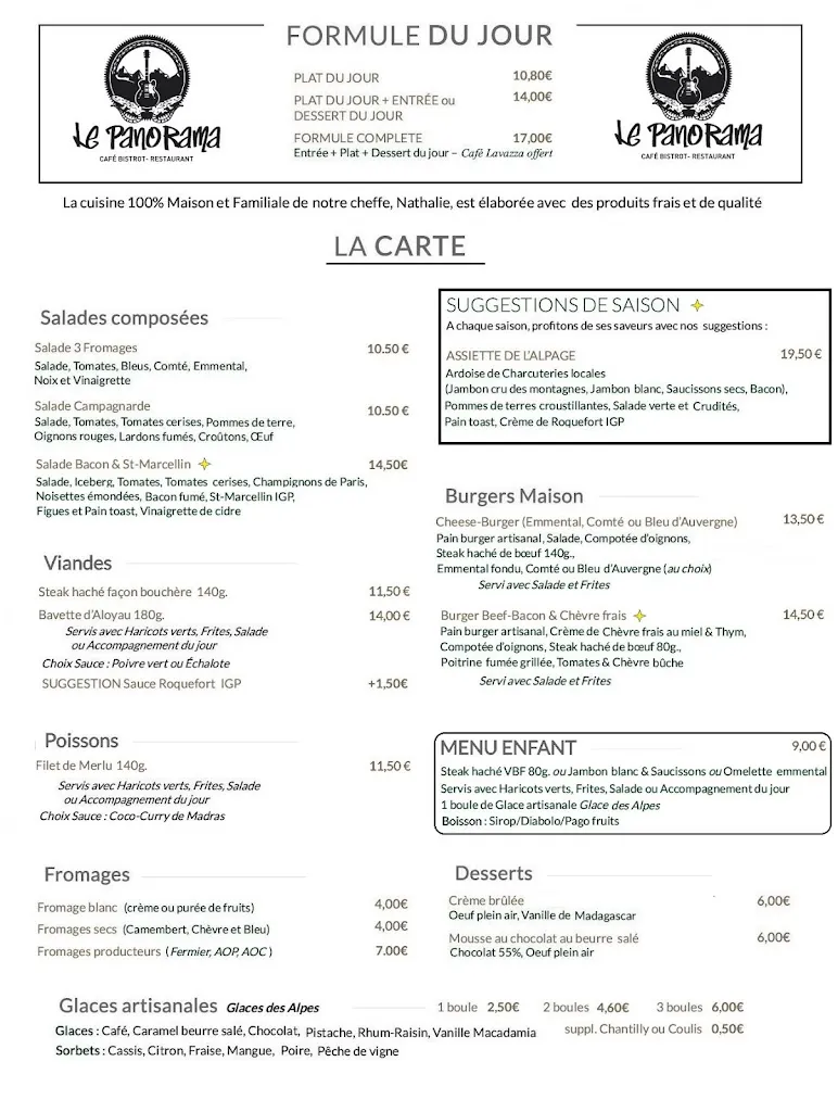 Menu_Restaurant Le Panorama  PAS DE COLIS 12h-14h_Grenay_image_1