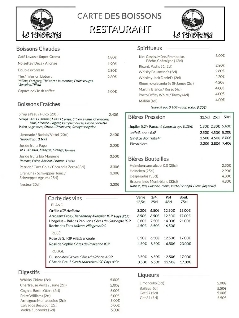 Menu_Restaurant Le Panorama  PAS DE COLIS 12h-14h_Grenay_image_2