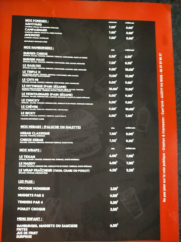 Menu_Friterie Du Parc_Grenay_image_1