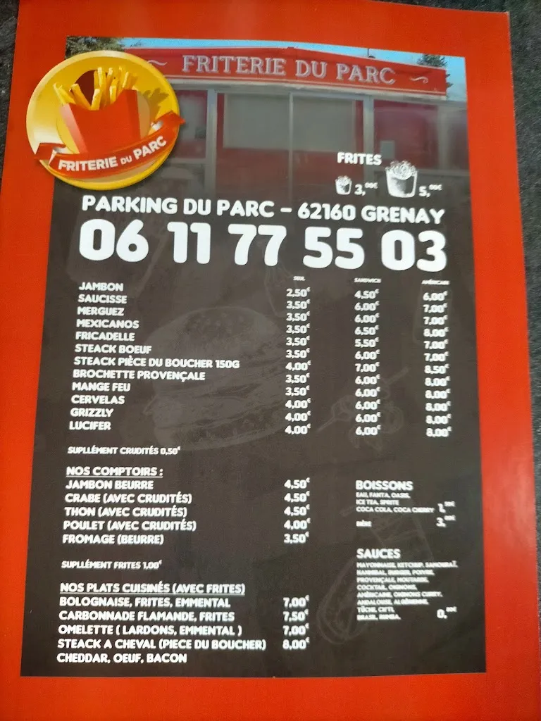 Menu_Friterie Du Parc_Grenay_image_2
