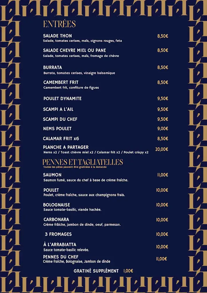 Menu_L'Imprevu Restaurant_Hénin-Beaumont_image_1