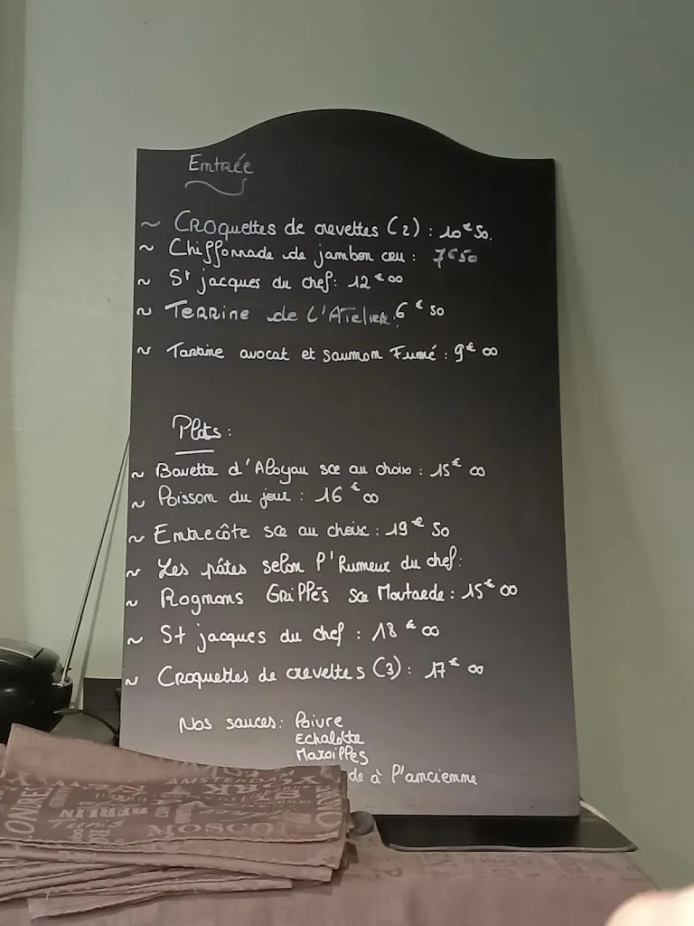 Menu_L Atelier Restaurant_Hénin-Beaumont_image_1