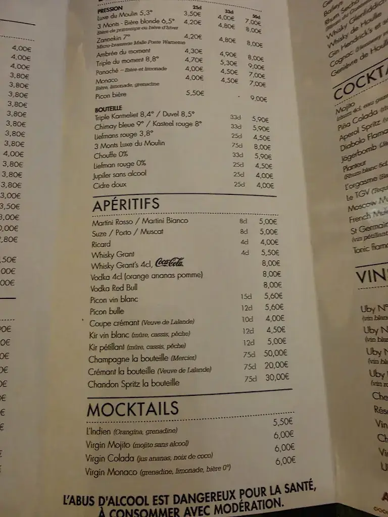 Menu_Le Café Des Orgues_Herzeele_image_2