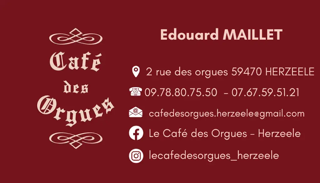 Menu_Le Café Des Orgues_Herzeele_image_3