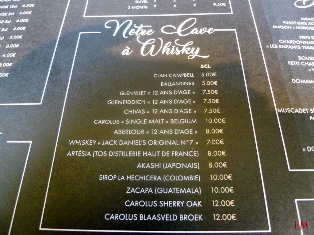 Menu_Au Canon d'Or_Hazebrouck_image_2