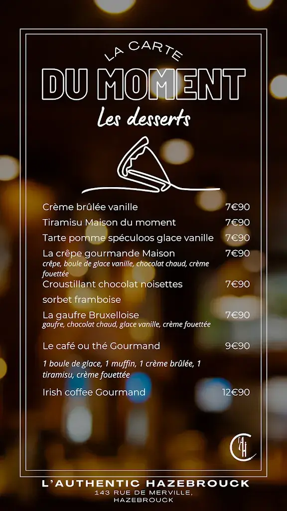 Menu_Brasserie Restaurant Authentic_Hazebrouck_immagine_2