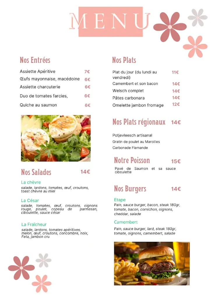 Menu_Brasserie Etape Flamande_Hazebrouck_image_1