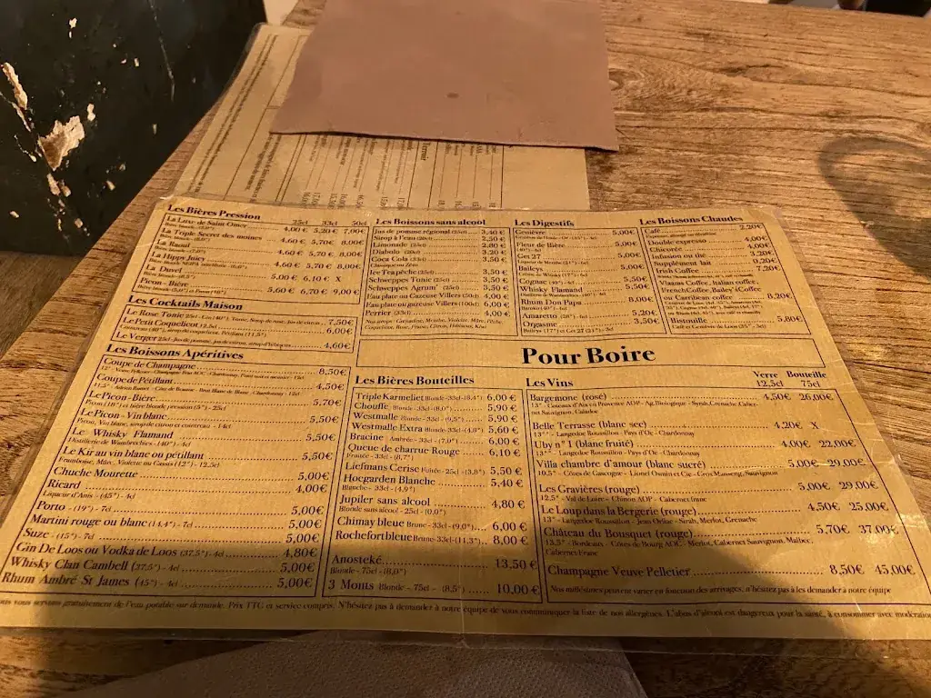 Menu_Estaminet de la Maison Commune 't Oude Wethuys_Hondeghem_image_3