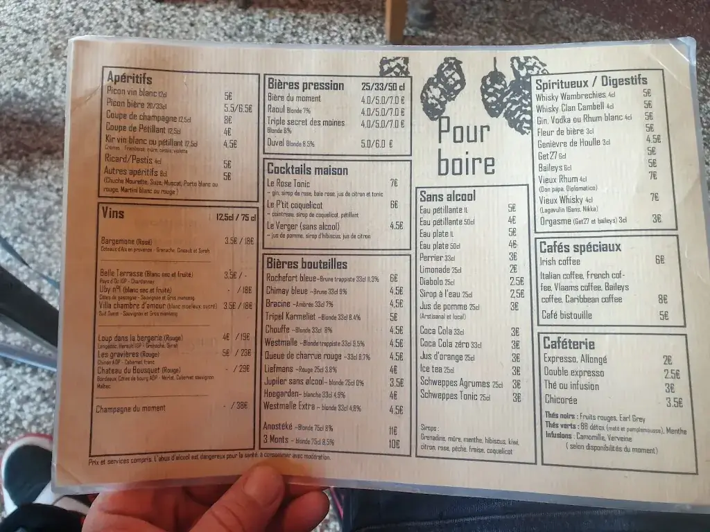 Menu_Estaminet de la Maison Commune 't Oude Wethuys_Hondeghem_image_4