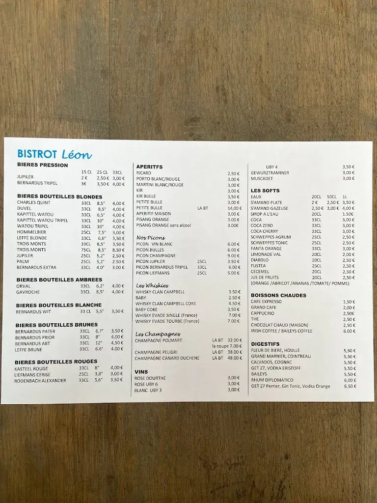 Menu_Bistrot Léon_Oost-Cappel_image_3