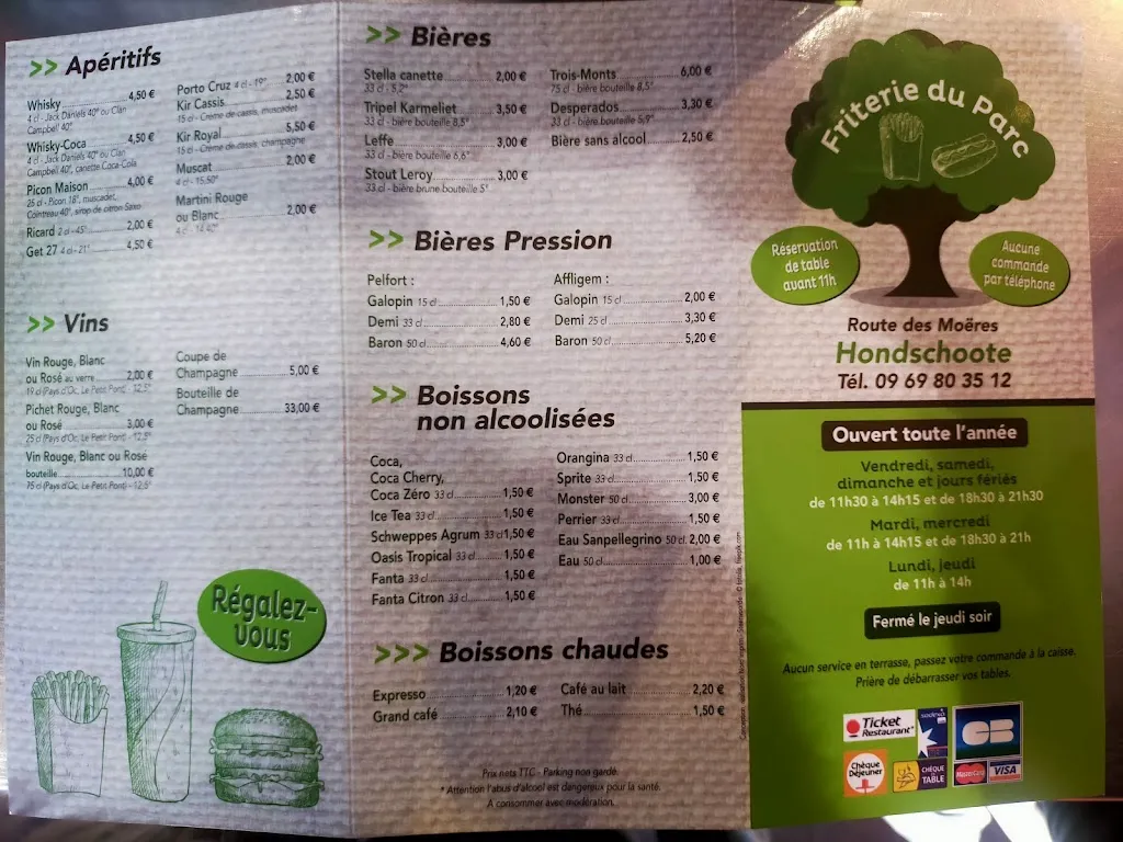 Menu_La Friterie Du Parc_Hondschoote_image_1