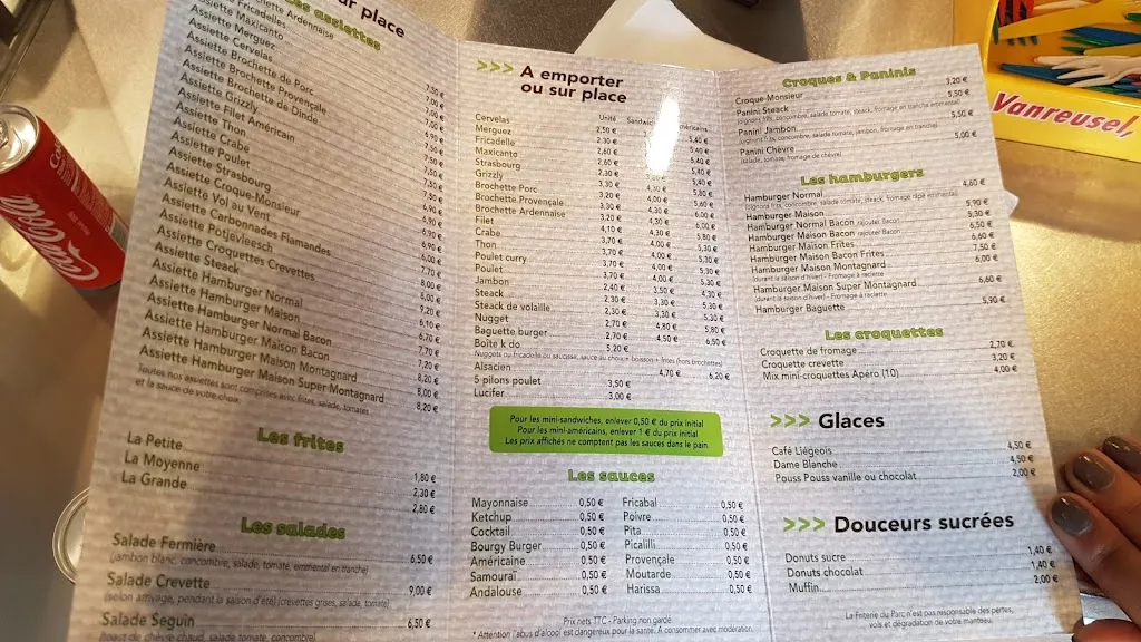 Menu_La Friterie Du Parc_Hondschoote_image_2