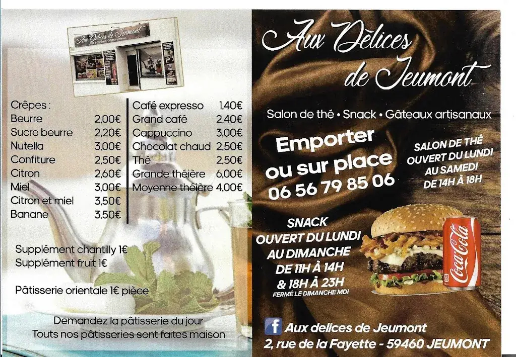 Menu_Aux délices de Jeumont_Jeumont_image_1