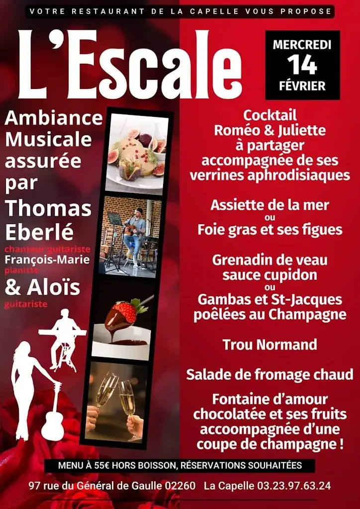 Menu_Restaurant L'escale_Capelle_image_1