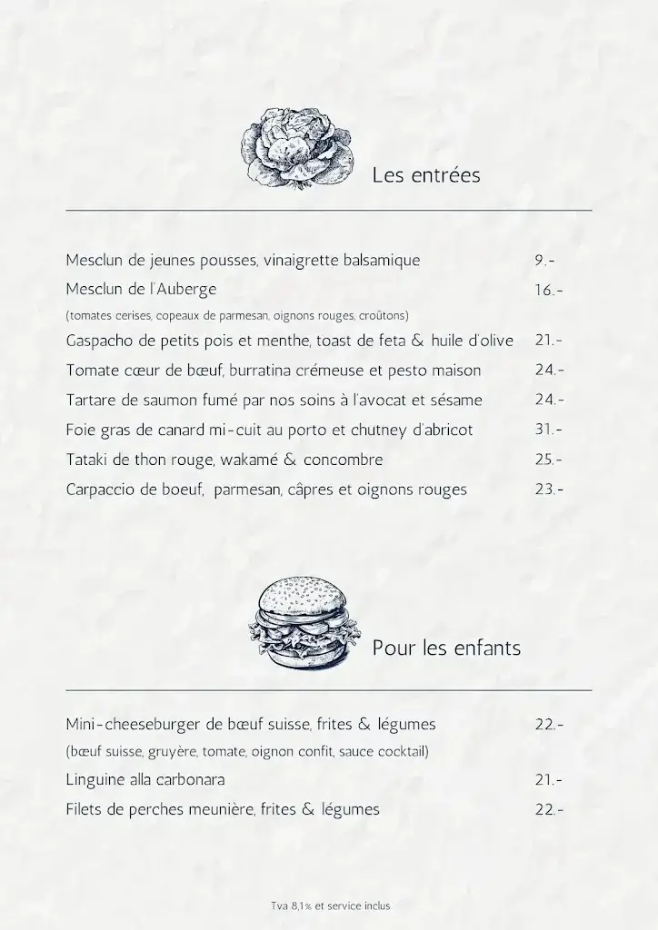 Menu_Auberge du Cheval Blanc_Meinier_image_4