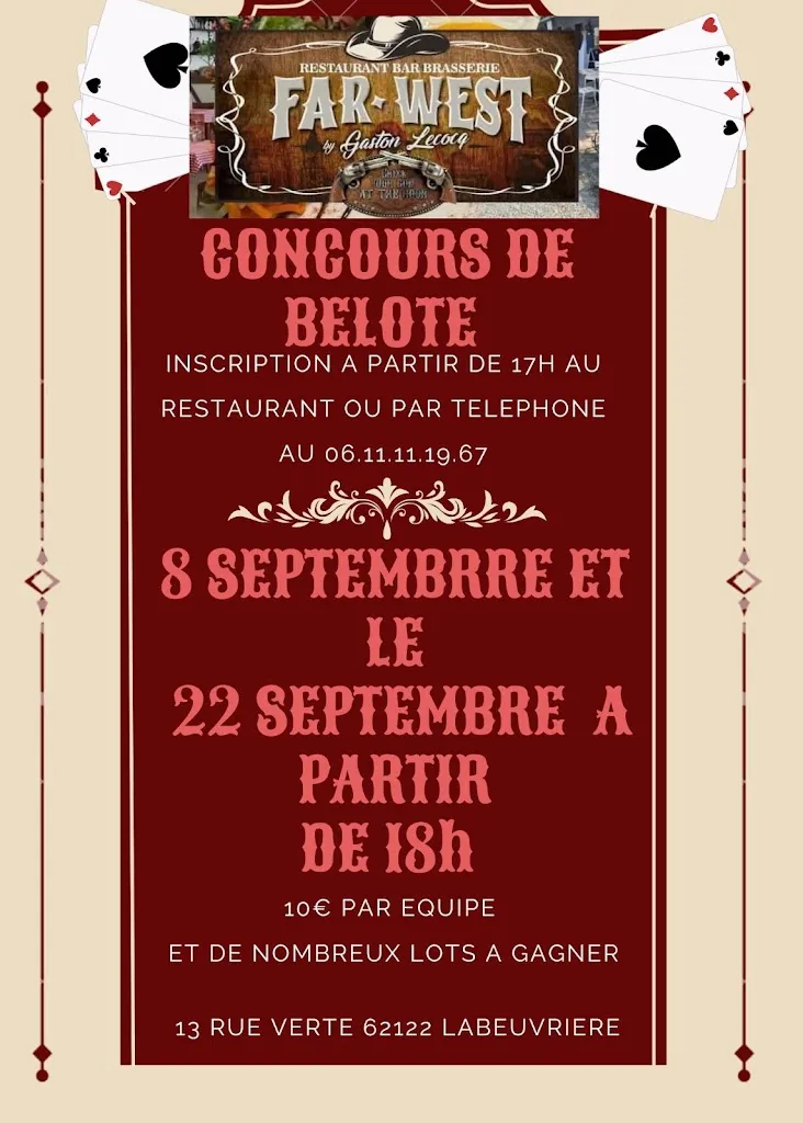 Menu_Le Far West - Gaston Lecocq_Labeuvrière_image_3