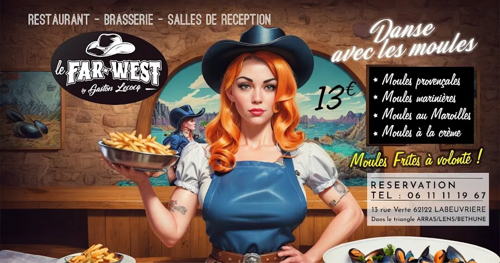 Menu_Le Far West - Gaston Lecocq_Labeuvrière_image_4