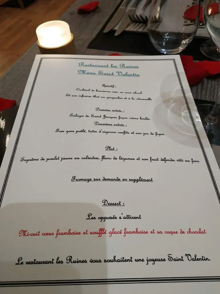 Menü_Restaurant Les Ruines_Ferté-Milon_Bild_2