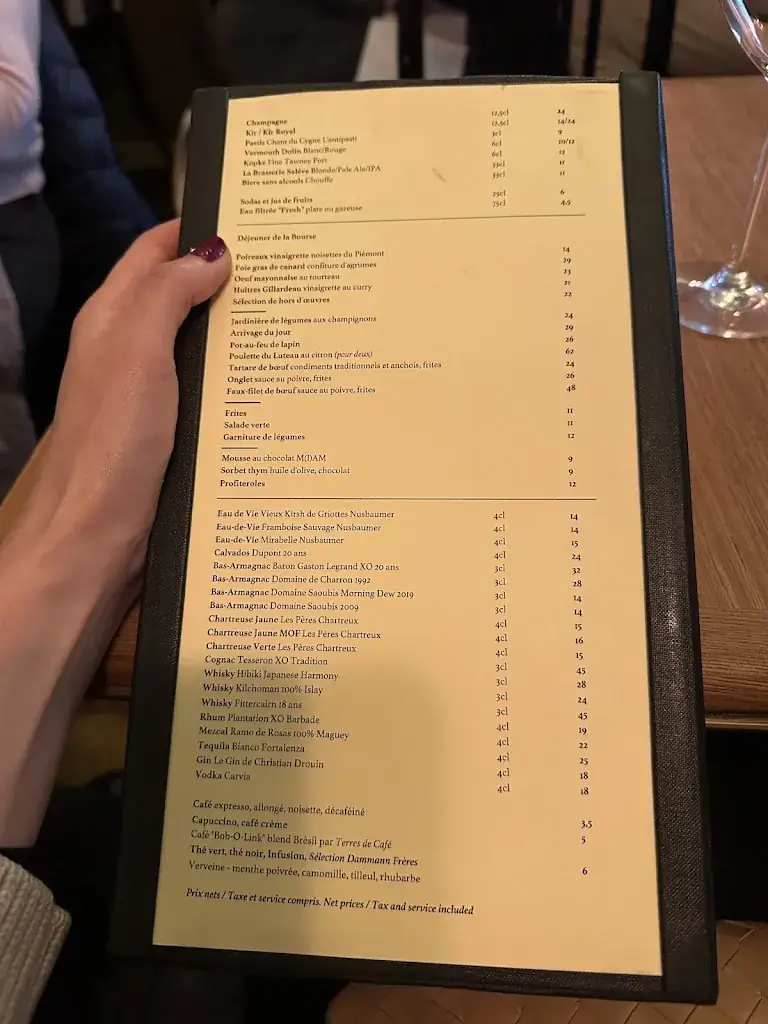 Menu_La Bourse et La Vie_Paris_image_4