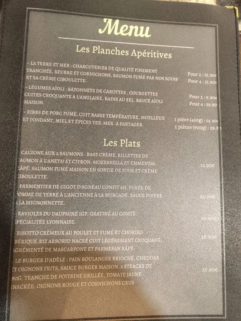 Menu_Le Bouchon d'Adèle_Sentinelle_image_1