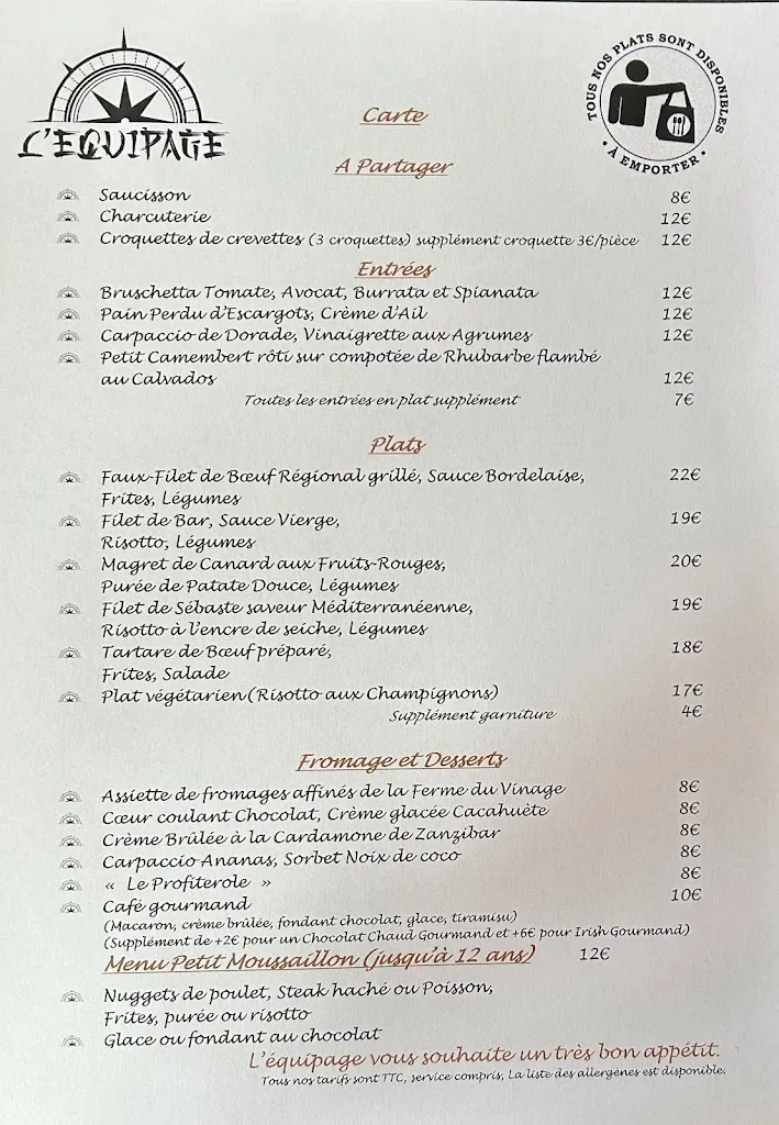 Menu_Restaurant L'équipage_Halluin_image_4